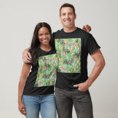 Handgeschilderde cactus: woestijngroen t-shirt (Unisex)