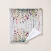 Handgeschilderde Ceylon Rozen vlinder Bad Handdoek (Wasdoekje)