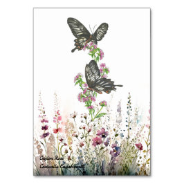 handgeschilderde Ceylon Rozen vlinder Kaart