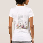  handgeschilderde Ceylon Rozen vlinder T-shirt (Achterkant)
