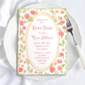 Handgeschilderde Charm Sinaasappel Rode Bloemen Vr Kaart