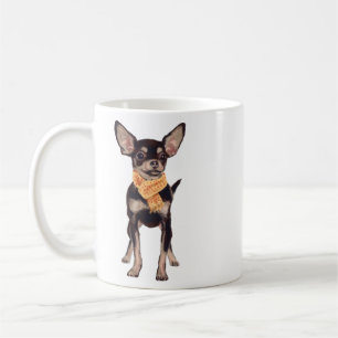 Handgeschilderde Charming Chihuahua Dog Koffiemok