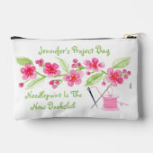 Handgeschilderde Cherry Blossom Needlepoint Zipper Etui (Achterkant)