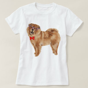 Handgeschilderde Chow Chow Dog T-shirt