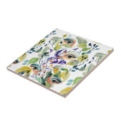 Handgeschilderde elegante vrouwelijke ogen Kleurri Tegeltje (Zijkant)