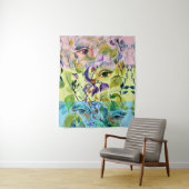 Handgeschilderde elegante vrouwelijke ogen Kleurri Wandkleed (In situ)