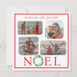 Handgeschilderde FOTO Kerst Vakantie Krans NOEL