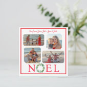 Handgeschilderde FOTO'S Kerstvakantie Krans NOEL (Staand voorkant)