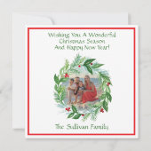 Handgeschilderde FOTO'S Kerstvakantie Krans NOEL (Achterkant)