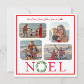 Handgeschilderde FOTO'S Kerstvakantie Krans NOEL (Voorkant)