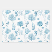 Handgeschilderde Galapagos Pinguïns Inpakpapier Vel (Voorkant 2)