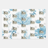 Handgeschilderde Galapagos Pinguïns Inpakpapier Vel (Voorkant)