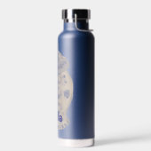 Handgeschilderde gemberpot fles sticker (Links)