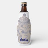 Handgeschilderde gemberpotfles flesjeskoeler (Fles Voorkant)