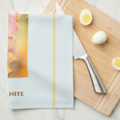 Handgeschilderde Goddess theedoek - Spirituele keu (Quarter Fold)