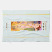 Handgeschilderde Goddess theedoek - Spirituele keu (Horizontaal)