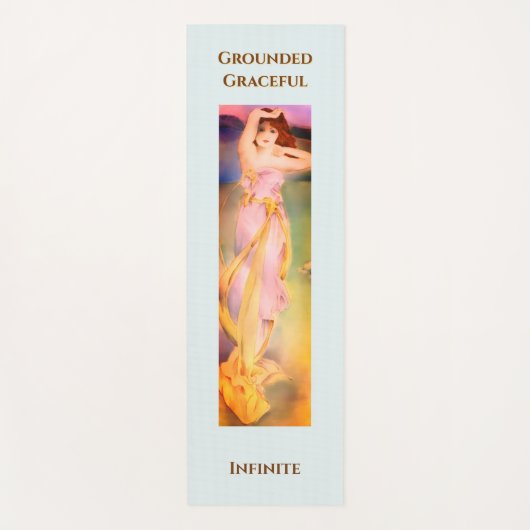 Handgeschilderde Godin Yoga Mat - Spirituele Mat (Voorkant)