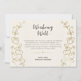 Handgeschilderde gouden bladeren Lijst die goed we Kaart