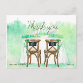 Handgeschilderde groene rand briefkaart (Voorkant)