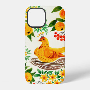 handgeschilderde illustratie: Turtelduif iPhone 12 Hoesje