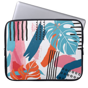 Handgeschilderde illustraties wandkunst. Oppervlak Laptop Sleeve