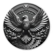 Handgeschilderde keramische knop - artistieke kast (Voorkant)