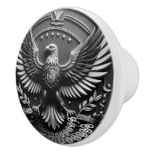 Handgeschilderde keramische knop - artistieke kast (Rechts)