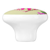 Handgeschilderde keramische knop - artistieke kast (Zijkant)