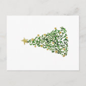 Handgeschilderde kerstboom briefkaart (Voorkant)