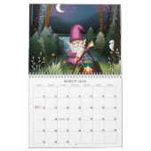 Handgeschilderde kinderboekillustratie 2025 kalender (Mar 2026)