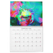 Handgeschilderde kinderboekillustratie 2025 kalender (Feb 2026)