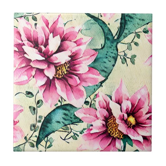 Handgeschilderde kunstzinnige Moderne  Schattige b Tegeltje (Voorkant)