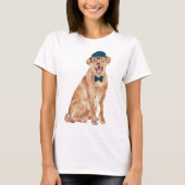 Handgeschilderde Labrador Dog T-shirt (Voorkant)