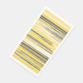 Handgeschilderde lijnen - geel servet (Hoek)