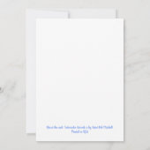 Handgeschilderde Losse Waterverf Hortensia Bloemen Bedankkaart (Achterkant)