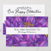 Handgeschilderde lotusbloem kaart (Voorkant / Achterkant)