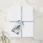 Handgeschilderde mooie ultramarijn loriket vogel cadeaulabel (Met Touw)