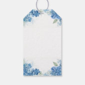 Handgeschilderde mooie ultramarijn loriket vogel cadeaulabel (Achterkant)