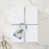 Handgeschilderde mooie ultramarijn loriket vogel cadeaulabel (Met Touw)