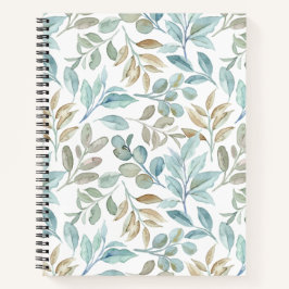  handgeschilderde natuurlijke blauwe en bruine bla notitieboek