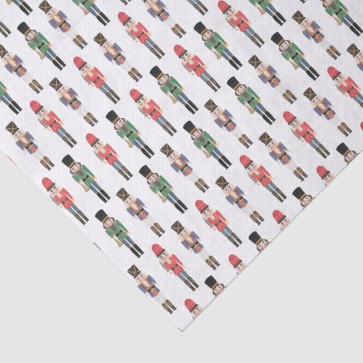 Handgeschilderde Notenkraker Speelgoed Soldiers Ke Tissuepapier (Detail)