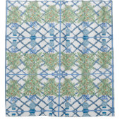 Handgeschilderde Oranje boom bovenaan gember jar. Douchegordijn (Voorkant)