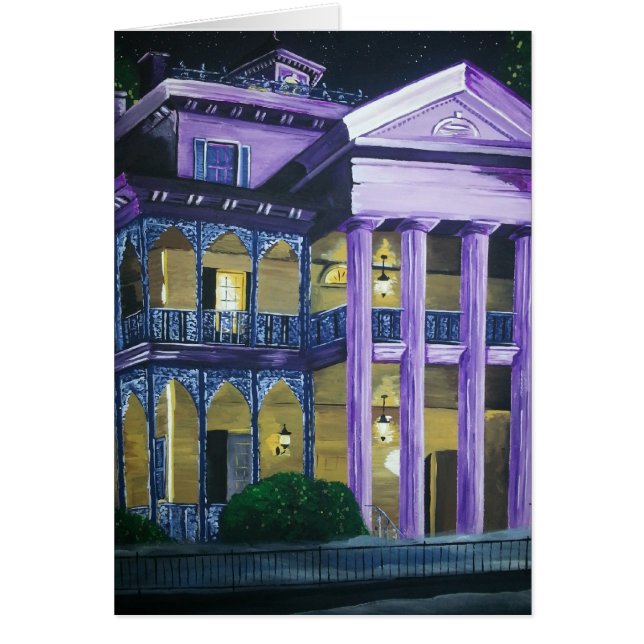 Handgeschilderde originele ledige kaart (Voorkant)