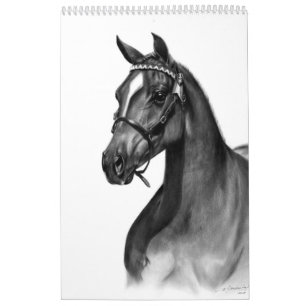 Handgeschilderde paarden kalender