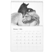 Handgeschilderde paarden kalender (Feb 2026)