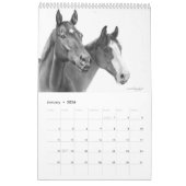 Handgeschilderde paarden kalender (Jan 2026)