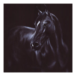 Handgeschilderde paardenkunst foto afdruk