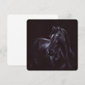 Handgeschilderde paardenkunst kaart (Voorkant / Achterkant)