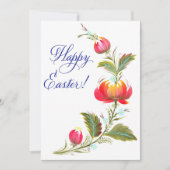 Handgeschilderde paasbloem Kaart (Voorkant)