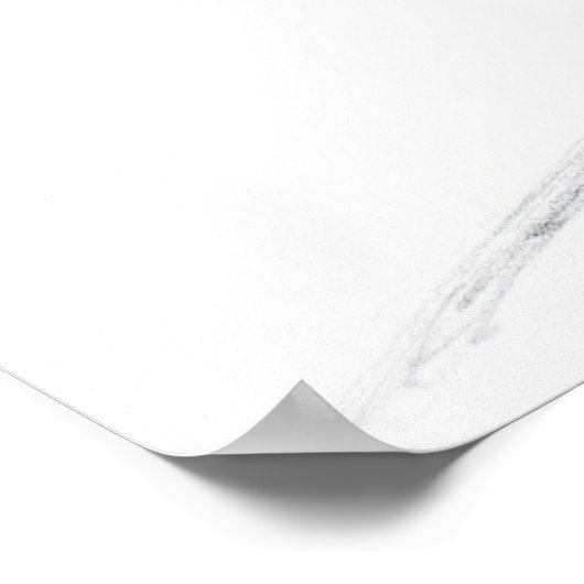 Handgeschilderde Paris Eiffel Tower straathoek ink Poster (Hoek)